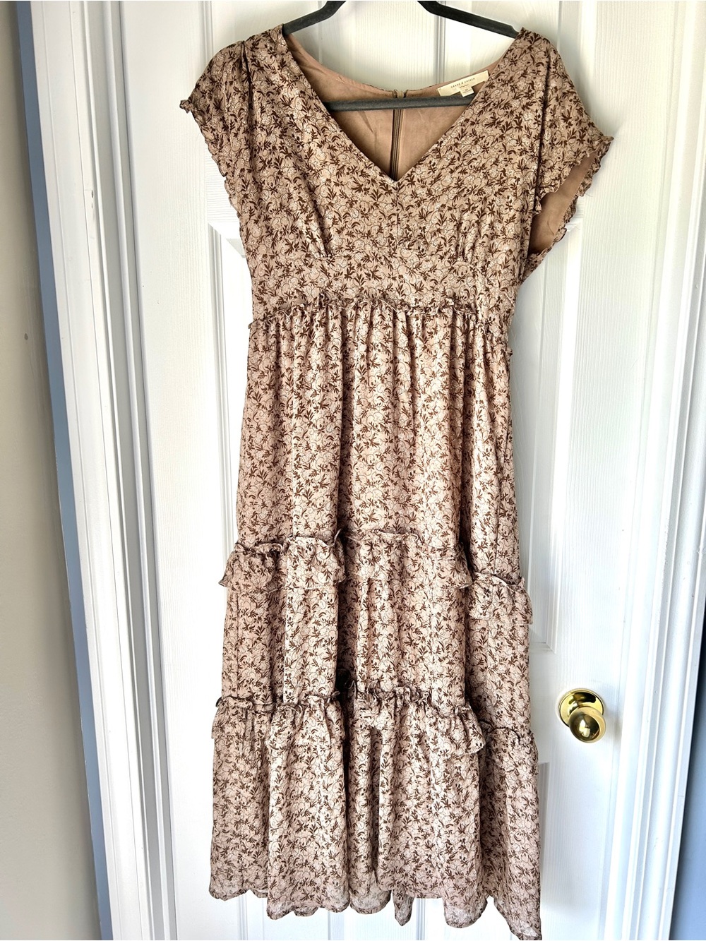 Grade and Gather Floral Tiered Maxi Dress